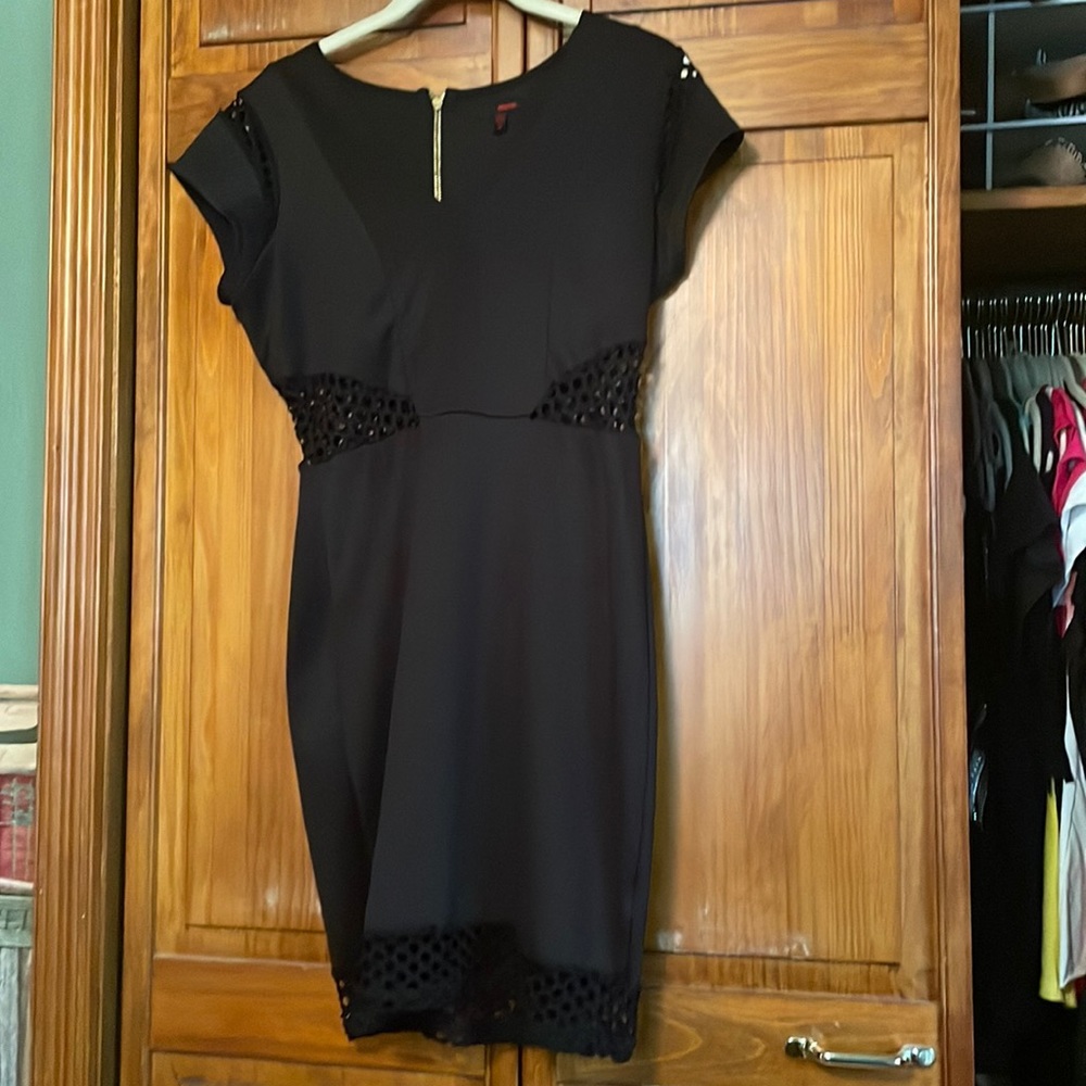 Sexy cocktail dress with cutout pattern